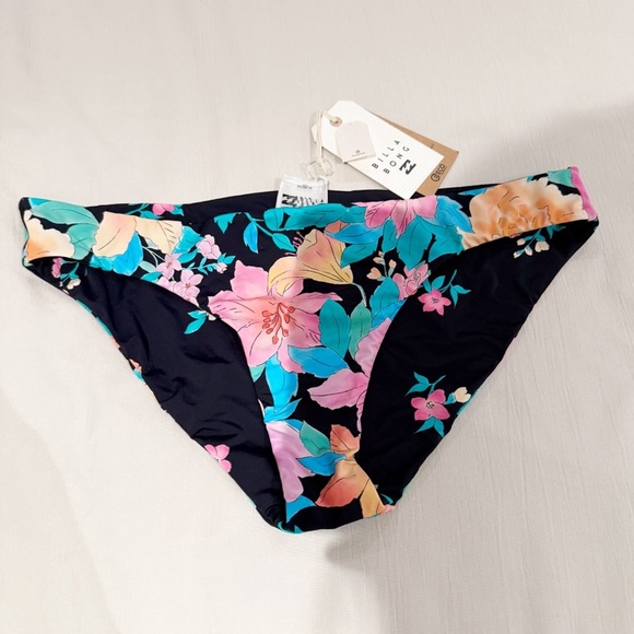 NWT BILLABONG Lost Cove low rider Reversible Tropic Bikini Bottom L - Picture 2 of 6